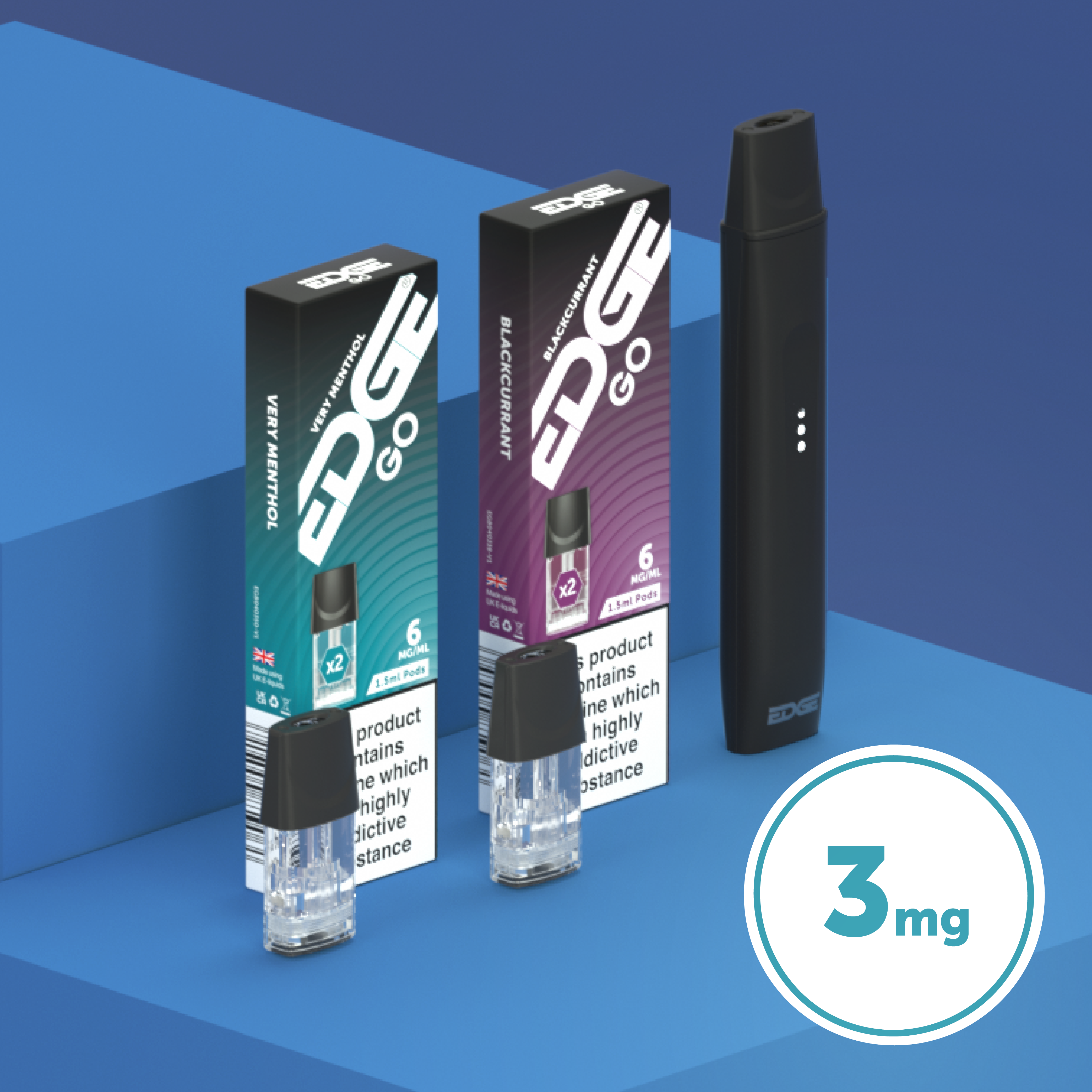 3mg vape pods EDGE GO 3mg Pods 3mg vape pods EDGE GO 3mg Pods