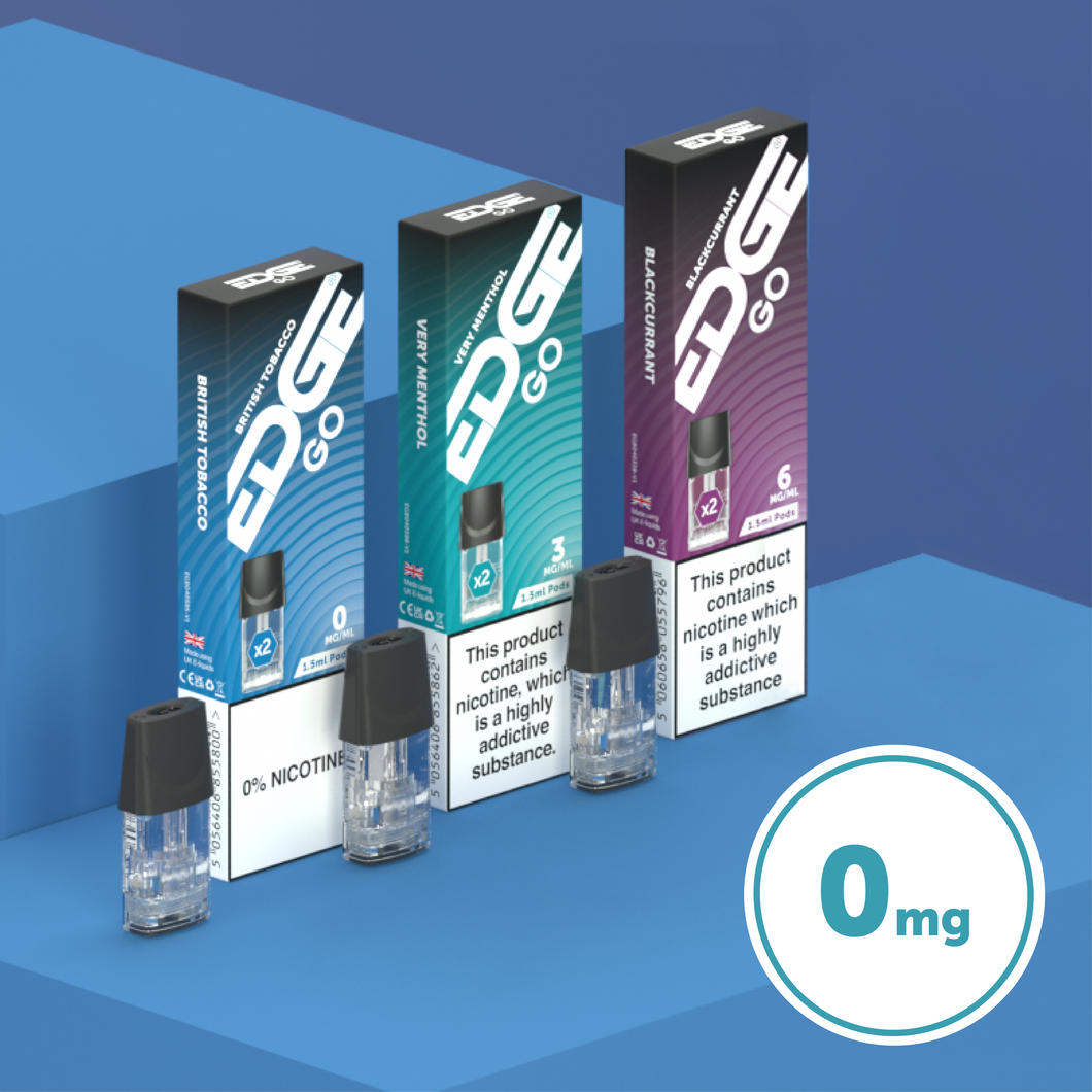 EDGE GO 0mg Pods - Pack of 2 Pods