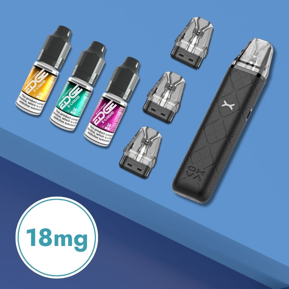 OXVA XLIM 18mg Starter Kit - Device, Pods & 3x Eliquids